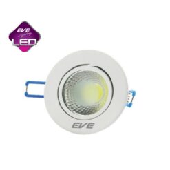 ดาวน์ไลท์ LED COB หน้ากลม 5W (วอร์มไวท์) EVE