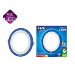 ดาวน์ไลท์ LED Panel Light Skyblue หน้ากลม 9w (วอร์มไวท์) EVE