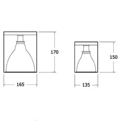 ดาวน์ไลท์ติดลอย ทรงกระป๋อง สีดำ
