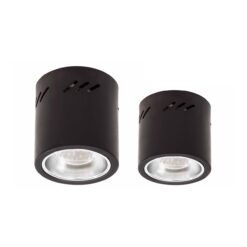 ดาวน์ไลท์ติดลอย ทรงกระป๋อง สีดำ