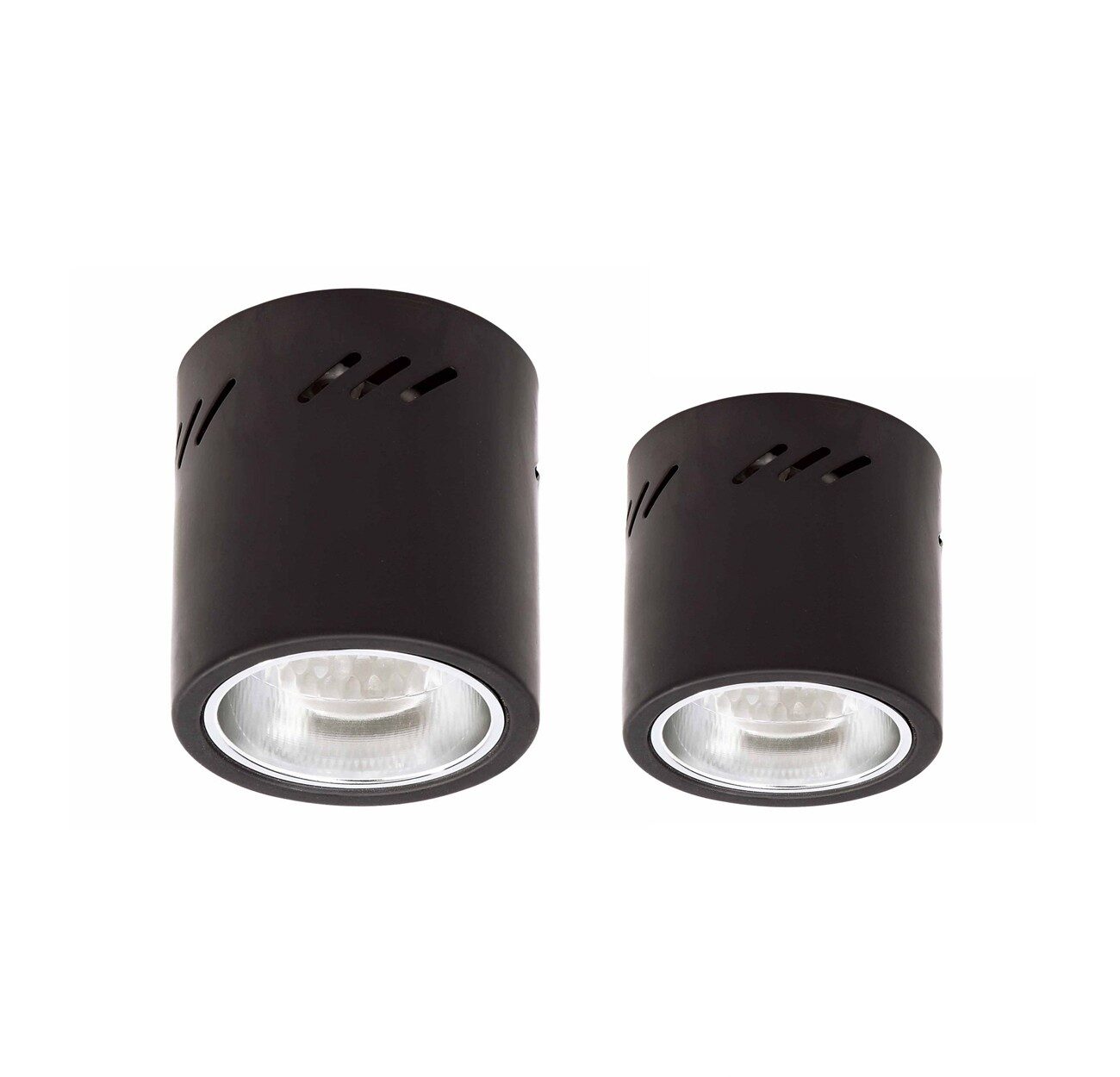 ดาวน์ไลท์ติดลอย ทรงกระป๋อง สีดำ