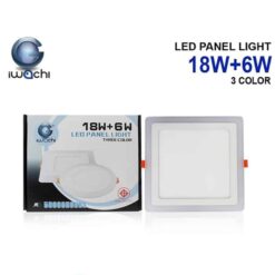 ดาวน์ไลท์ led สี่เหลี่ยม iwachi 18w6w ขอบแสงวอร์มไวท์