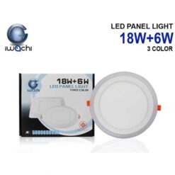 ดาวน์ไลท์ LED หน้ากลม IWACHI 18+6W (ขอบแสงวอร์มไวท์)