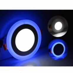 ดาวน์ไลท์ LED หน้ากลม IWACHI 18+6W (ขอบแสงน้ำเงิน)