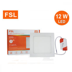 ดาวน์ไลท์ LED 12W หน้าเหลี่ยม (วอร์มไวท์) FSL
