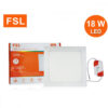 ดาวน์ไลท์ LED 18W หน้าเหลี่ยม (วอร์มไวท์) FSL
