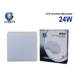 ดาวน์ไลท์ LED ติดลอยหน้าเหลี่ยม 24W (เดย์ไลท์) IWACHI