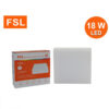 ดาวน์ไลท์ LED ติดลอย หน้าเหลี่ยม 18W (วอร์มไวท์) FSL