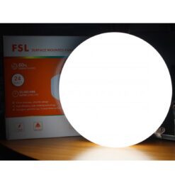 ดาวน์ไลท์ LED ติดลอย หน้ากลม 24W (วอร์มไวท์) FSL