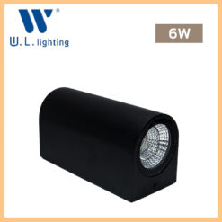 โคมไฟติดผนังภายนอก LED WLLIGHTING รุ่น WL-B11-2-6W-BK