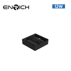 โคมไฟดาวน์ไลท์-LED-12W-หน้าเหลี่ยม-ENRICH-EASY-O-สีดำ-01