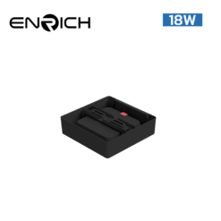 โคมไฟดาวน์ไลท์-LED-18W-หน้าเหลี่ยม-ENRICH-EASY-O-สีดำ-01